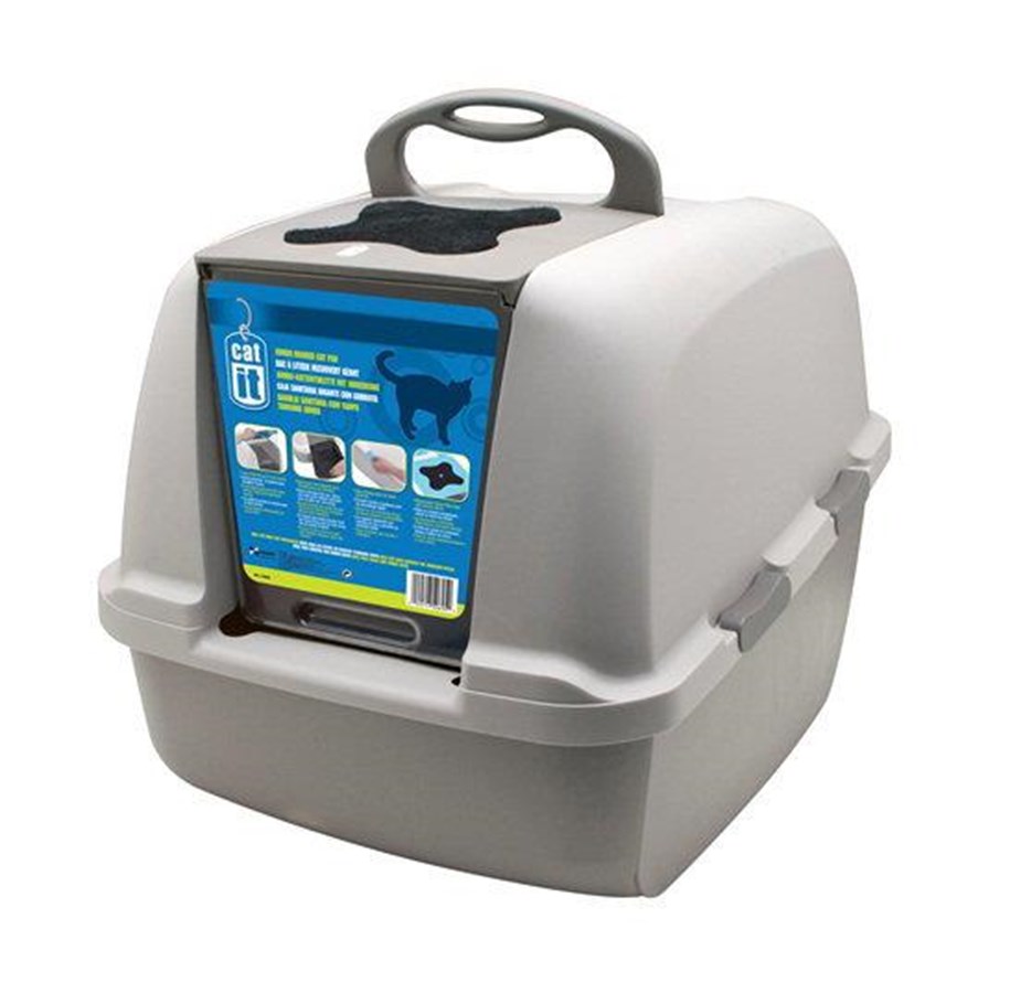 Katt - Catit Kattetoilet JUMBO Grå 59x46x46 cm. - 50695
