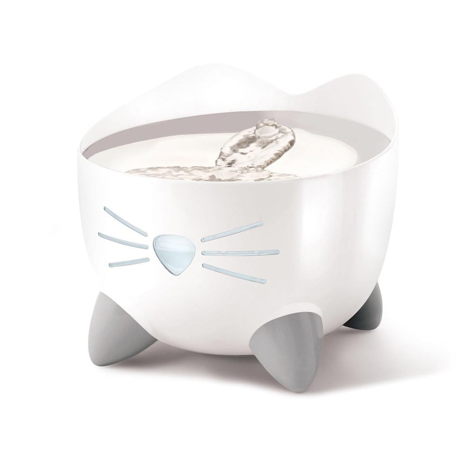 Katt - Catit Pixi Drinking Fountain White/Stainless Steel - 43720