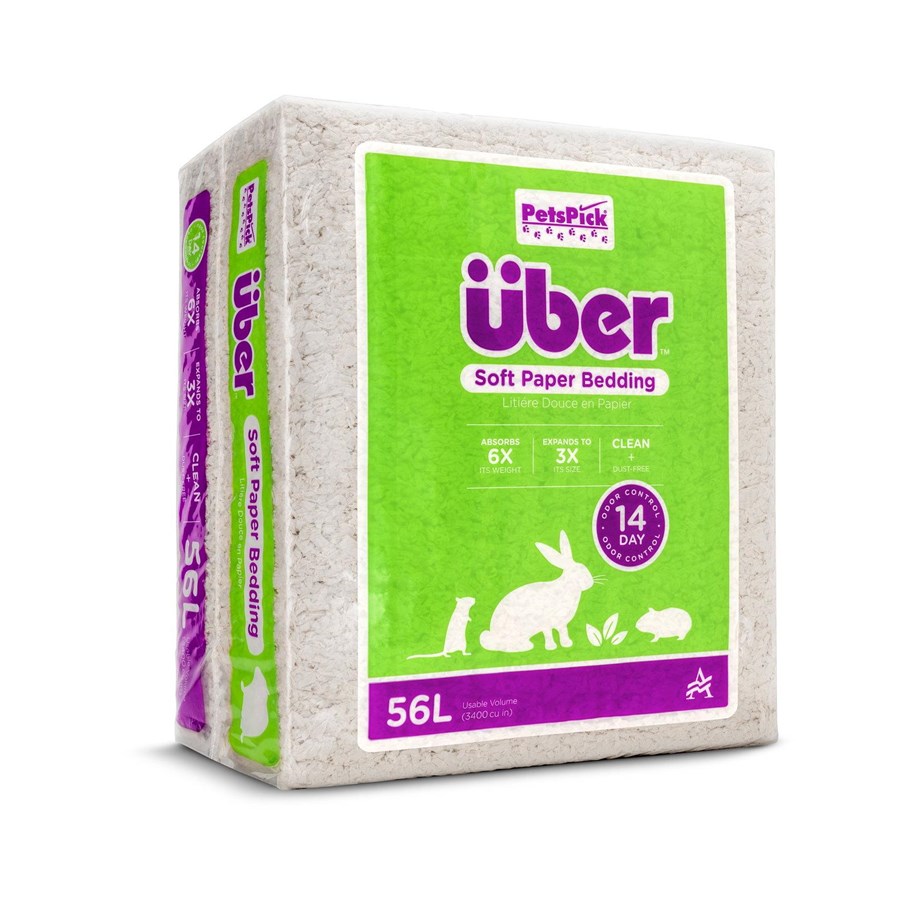 Smådyr - Über Papirstrøelse 56 L Hvid - 801000/3400PWUBPK35