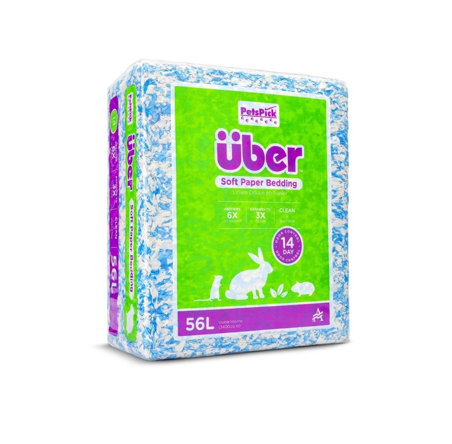 Smådyr - Über Papirstrøelse 56 L Blå/Hvid - 801000/3400PWUBPKBLU