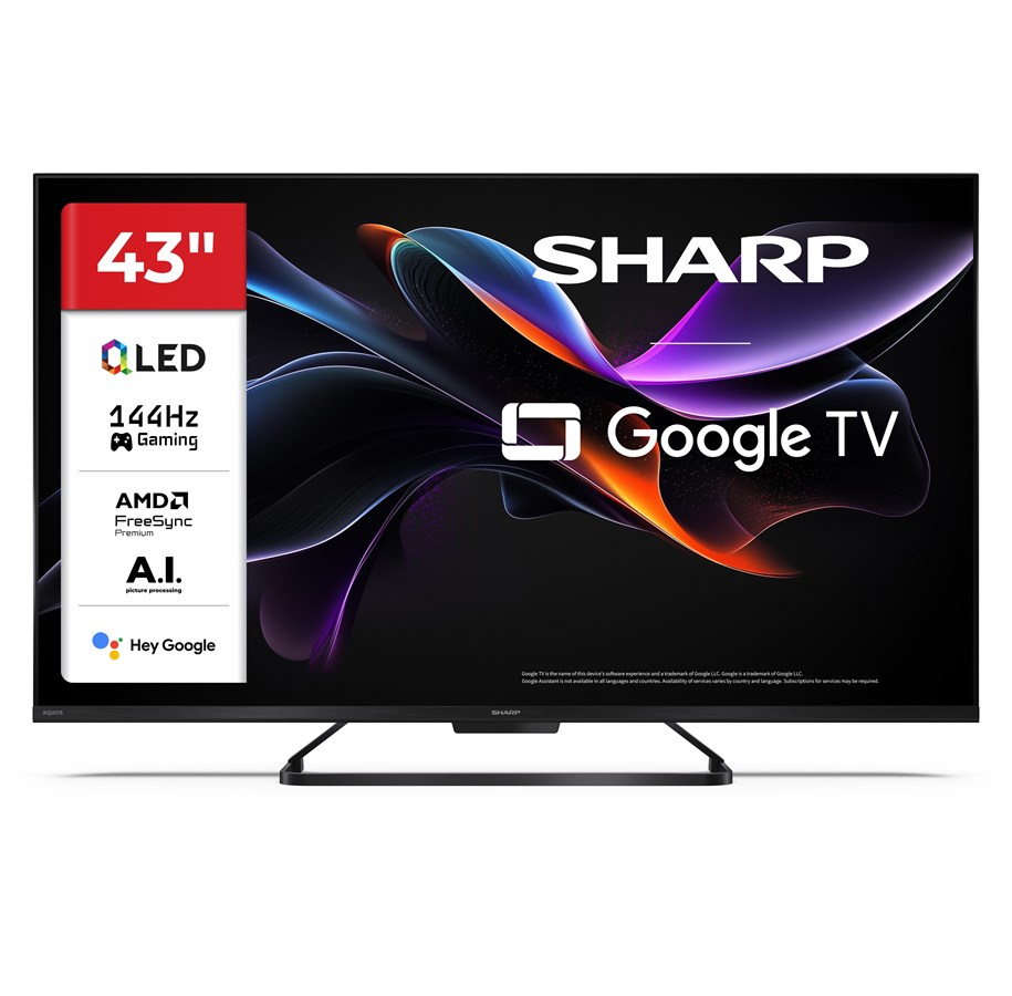 Flatskjerm-TV - Sharp 43" Flatskjerm-TV LED 4K 43HR7265E 43" LED-backlit LCD TV - QLED - 4K - 43HR7265E