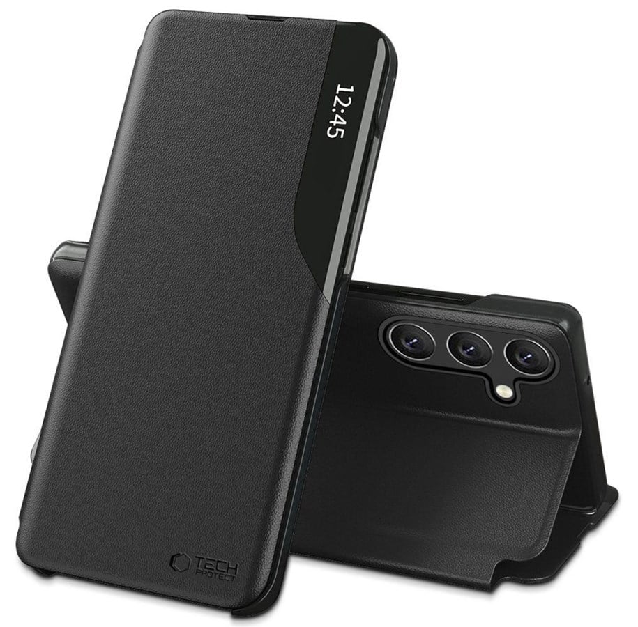 Mobil - Deksel og etui - Tech-Protect  Smart View Case for Samsung Galaxy A56 5G - Black - 5906302362141