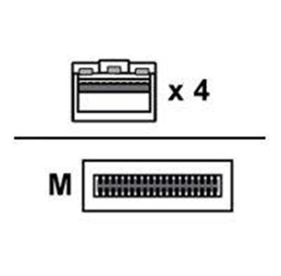 Nettverkskabel - Arista Networks Arista 100GBase-CU direct attach cable - 1 m - Svart - CAB-Q-4S-100G-1M
