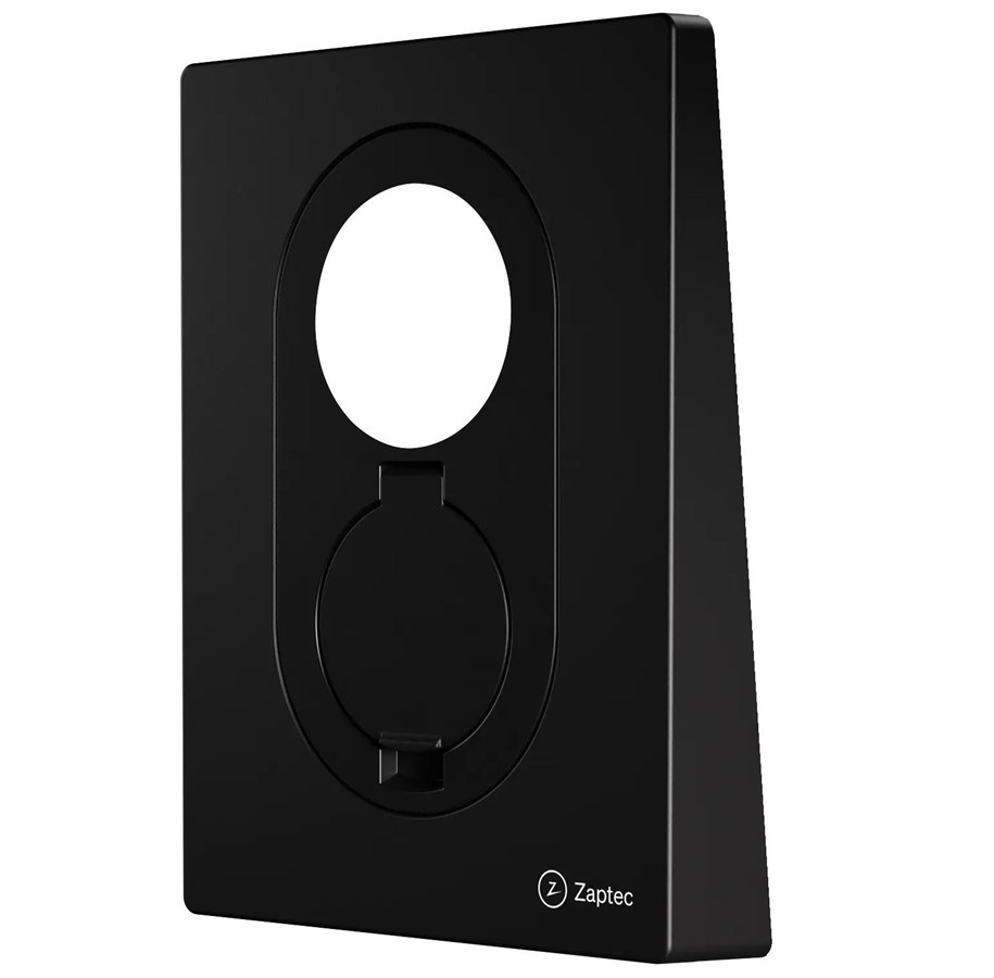 Lading av elbil - Zaptec GO Front Cover, Asphalt black - 70116