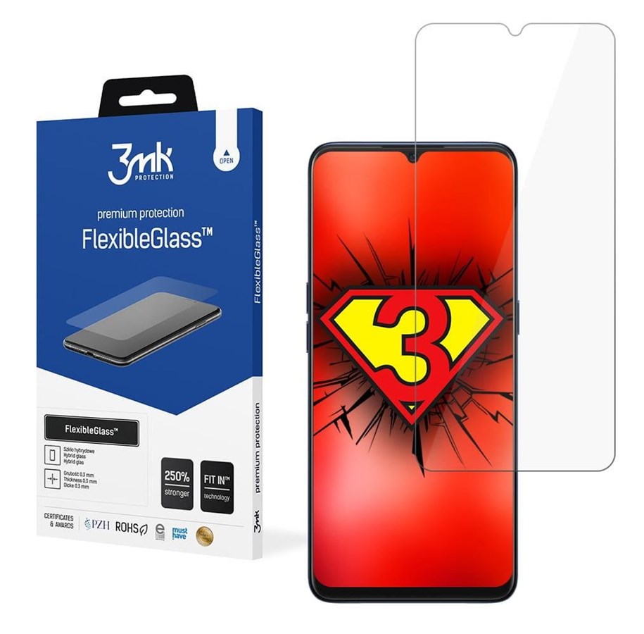 Mobil - Beskyttelsesglass - 3mk FlexibleGlass™ - Oppo A91 - 5903108297523