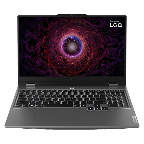 AMD-drevet gaming-laptop med futuristisk skjermbilde