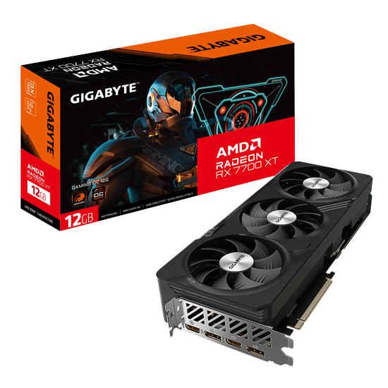 AMD Radeon™ grafikkort og emballasje
