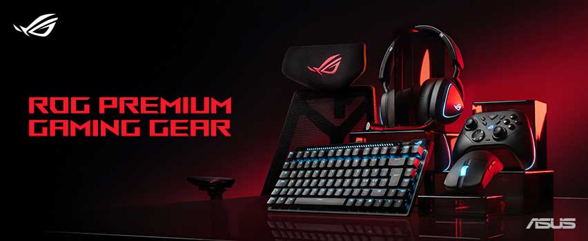 Premium gaming gear fra ASUS ROG Top Banner