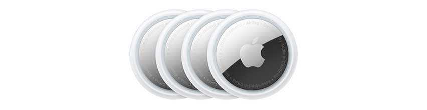Billede af fire Apple AirTags i Proshops AirTag Guide