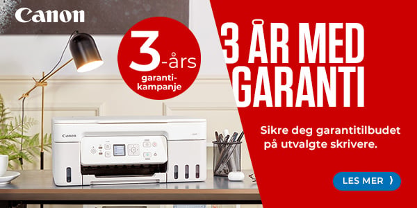 Canon 3 års garantikampanje - Proshop