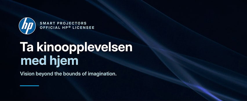 HP Smart Projector – Bring the Cinema Home – offisiell HP-lisensiert smart projektor for hjemmekino