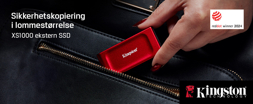 Kingston XS1000 Portable SSD Red - Proshop