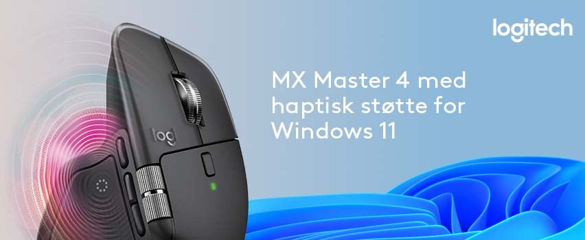 Logitech MX Master 4 med haptisk støtte for Windows 11 - Proshop