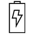 Ikon av batteri med lyn som symboliserer kraft og energieffektivitet