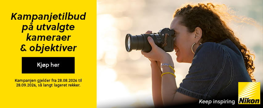 Kampanjetilbud på utvalgte Nikon-kameraer og -objektiver - Proshop