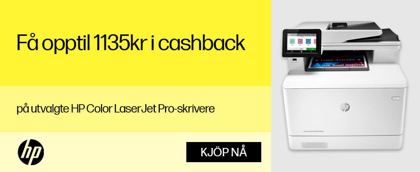 HP Color LaserJet Pro Cashback - Få opptil 1135kr i cashback