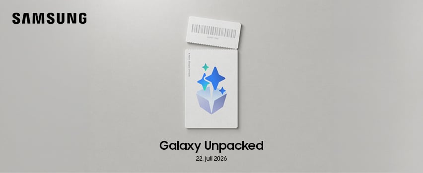 Samsung Galaxy Unpacked 22. juli 2026 – invitasjon til lansering av nye Samsung Galaxy-produkter