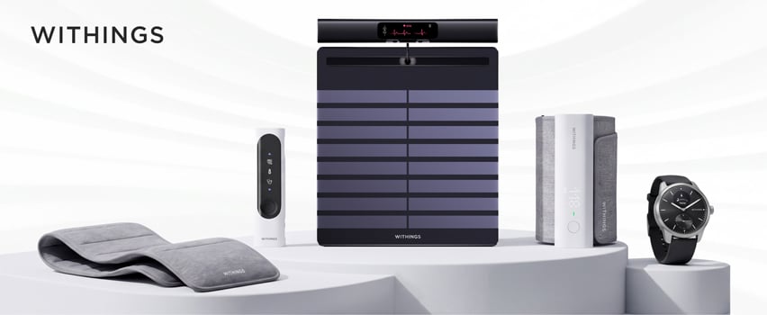 Withings helseteknologi – smart vekt, smartklokke, blodtrykksmåler, søvnmåler og termometer for helsesporing
