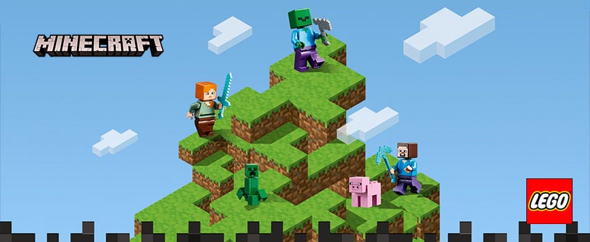 Lego Minecraft banner