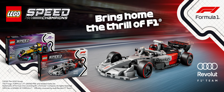 LEGO F1 kampagne banner